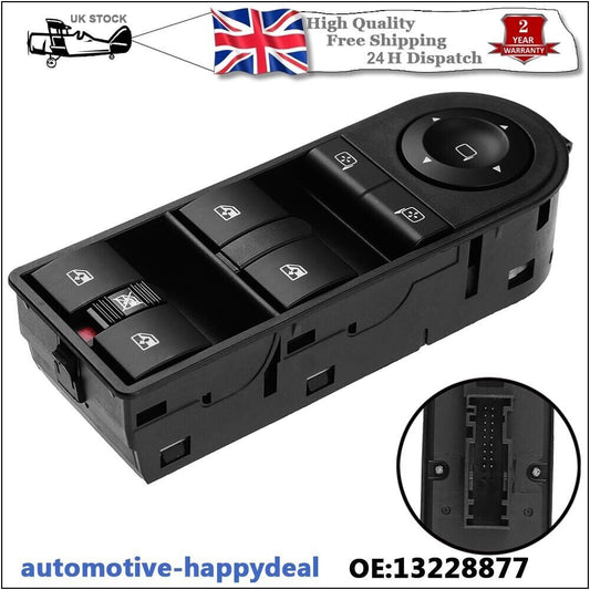 Electric Window Control Switch Console for Vauxhall ZAFIRA B Mk2 ASTRA H MK5 V