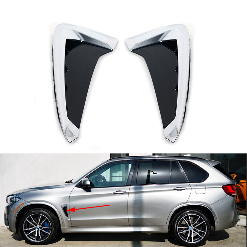 1 Pair for BMW X5 F15 2014-2018 Front Door Grille Air Outlet Decoration Cover