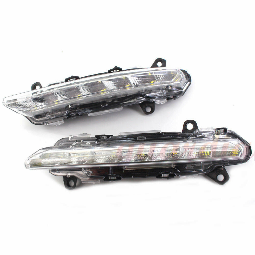 Pair LED DRL Fog Light Lamp for Mercedes S450 S550 S600 S63 CLS GLK R Class