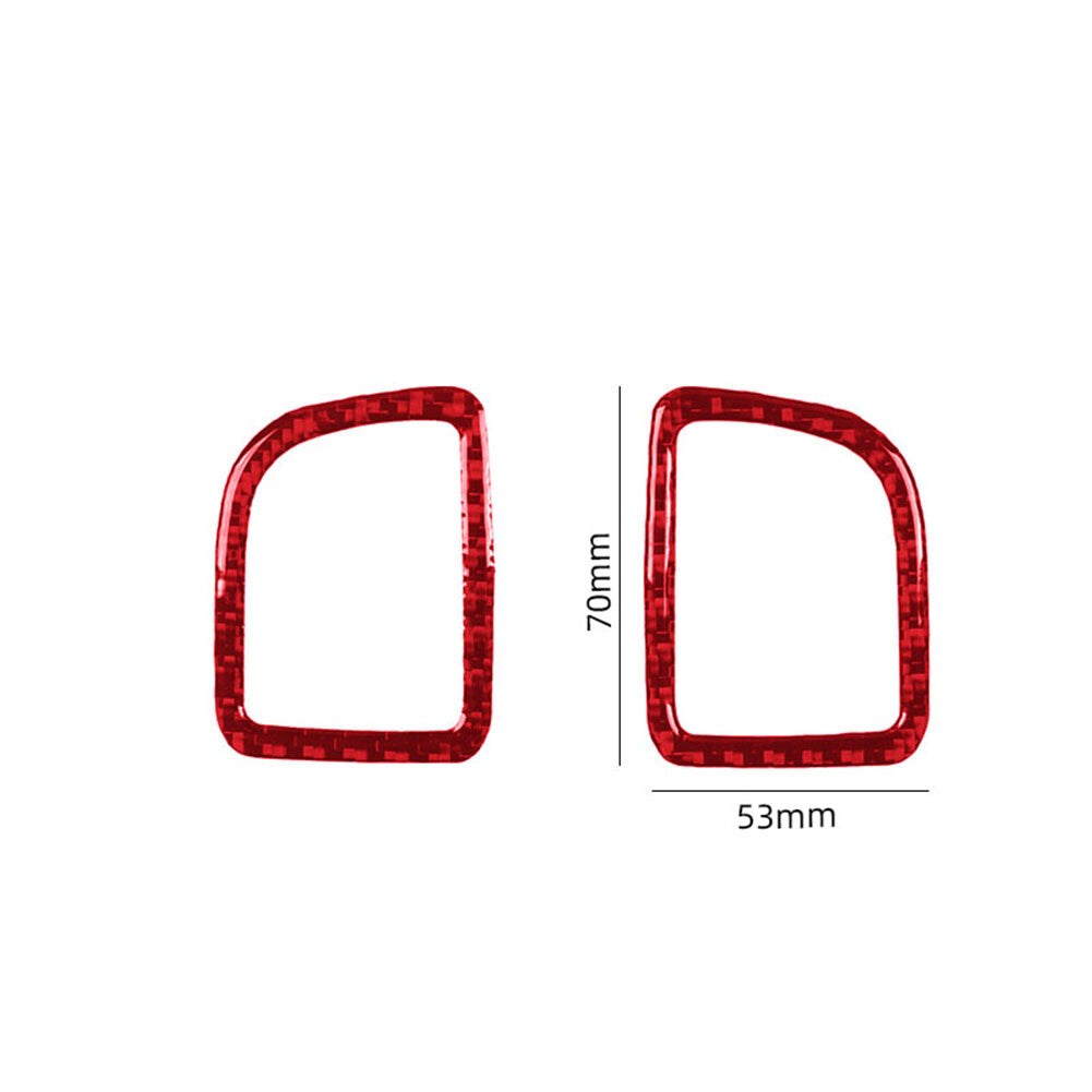 Red Carbon Fiber Dashboard Air Vent Cover Trim for Toyota Supra A90 2019-2022