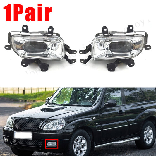 1Pair Front Bumper Fog Lamp Driving Light for Hyundai Terracan 2.4 2.9 2001-2007