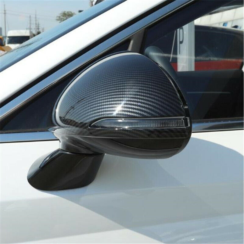 2PCS Carbon Fiber Side Rearview Mirror Cover Trim for Hyundai Sonata 2020-2022