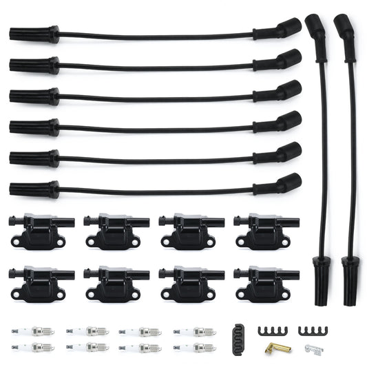Spark Plugs And Wire And Coil Packs Ignition Coil Set For GM 4.8 5.3 6.0 6.2 7.0