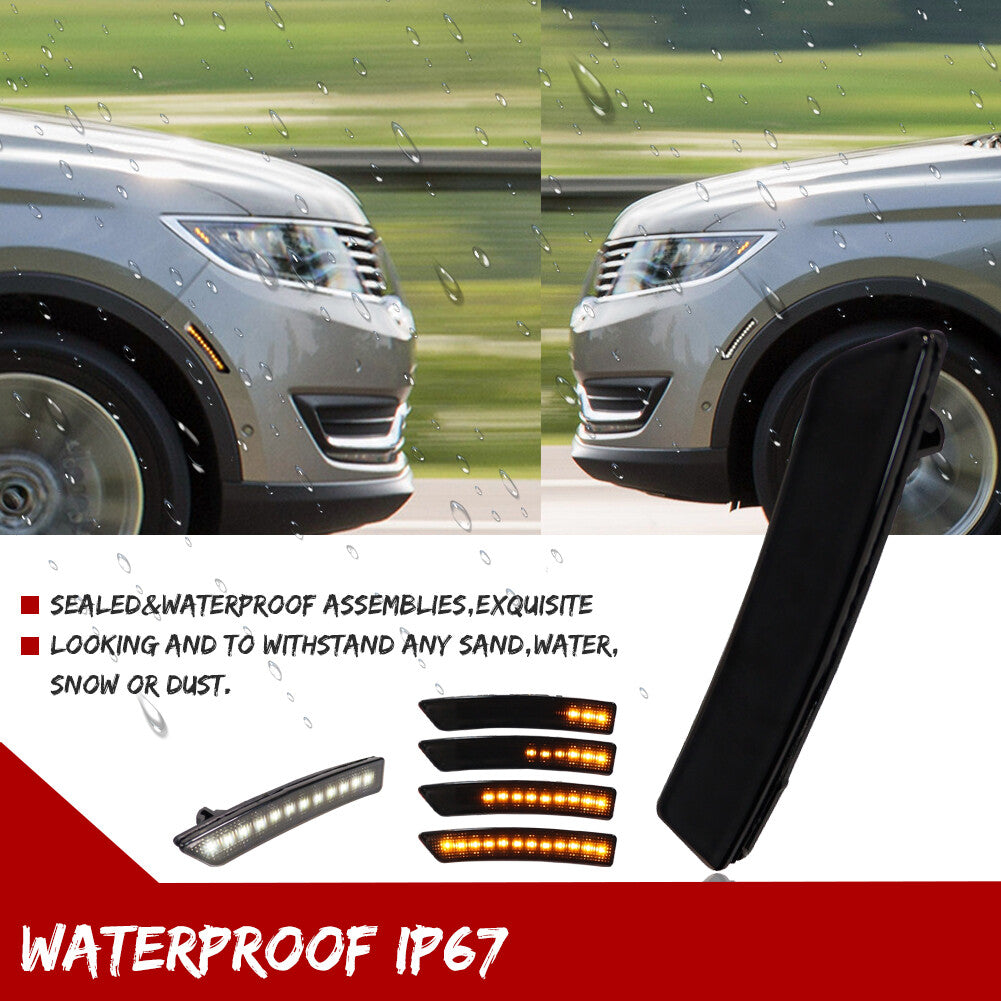 Suitable for 16-22 for Lincoln Nautilus MKX Sequence Signal Switch LED Side Marker Light