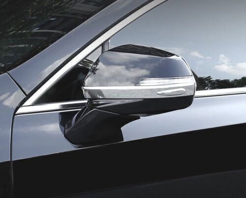 2X Anti-Scratch Strip Rear View Mirror Trim ABS Chrome for Cadillac XT4 2019-23