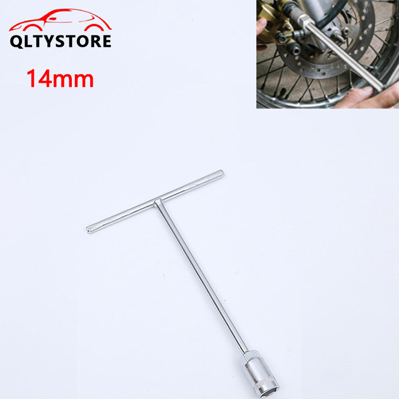 1-piece 14mm metric T-handle 45 steel socket wrench tool set suitable for cars and motorcycles.