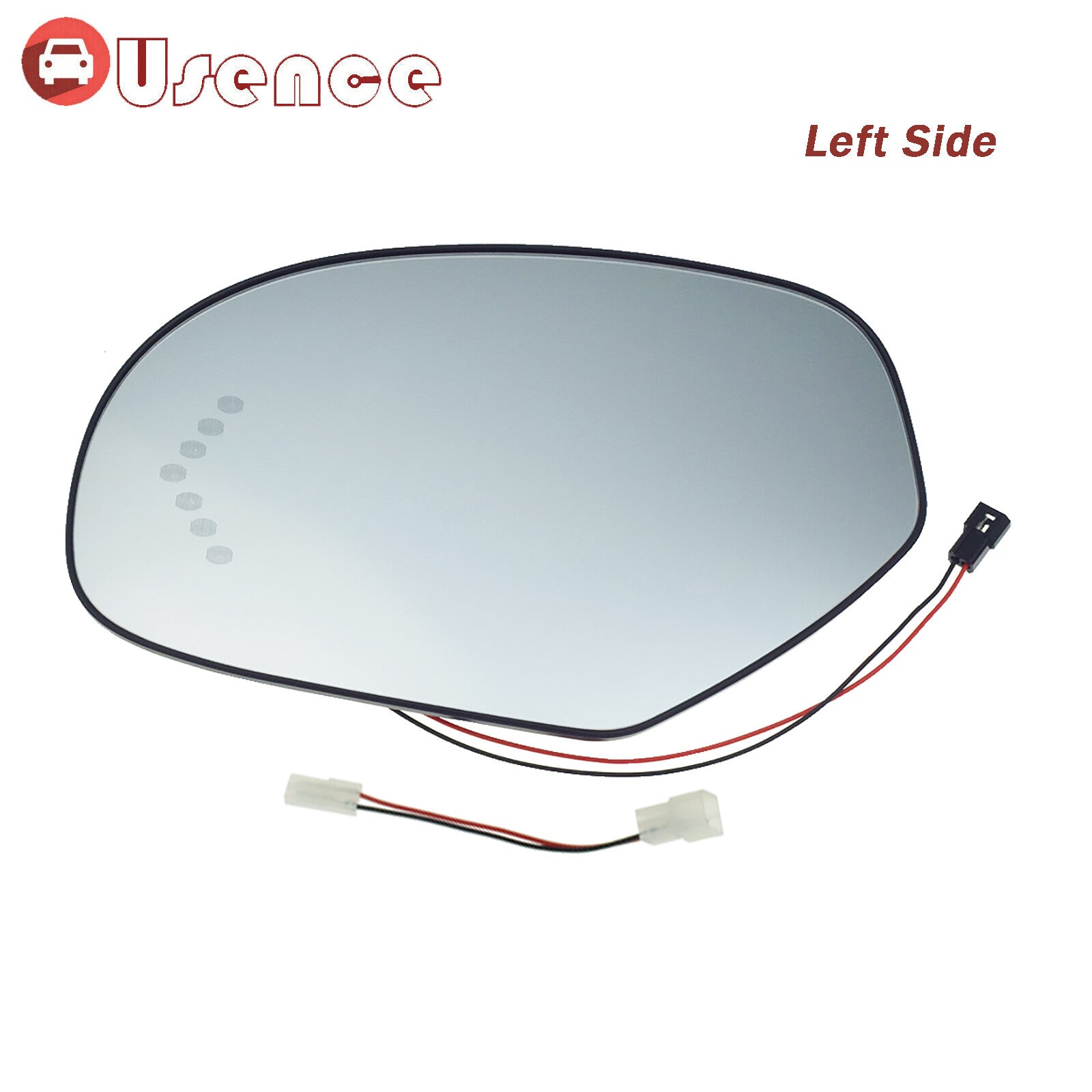 Left Driver Side Heated Mirror Glass 15874992 For 07-13 for Chevrolet Silverado for GMC
