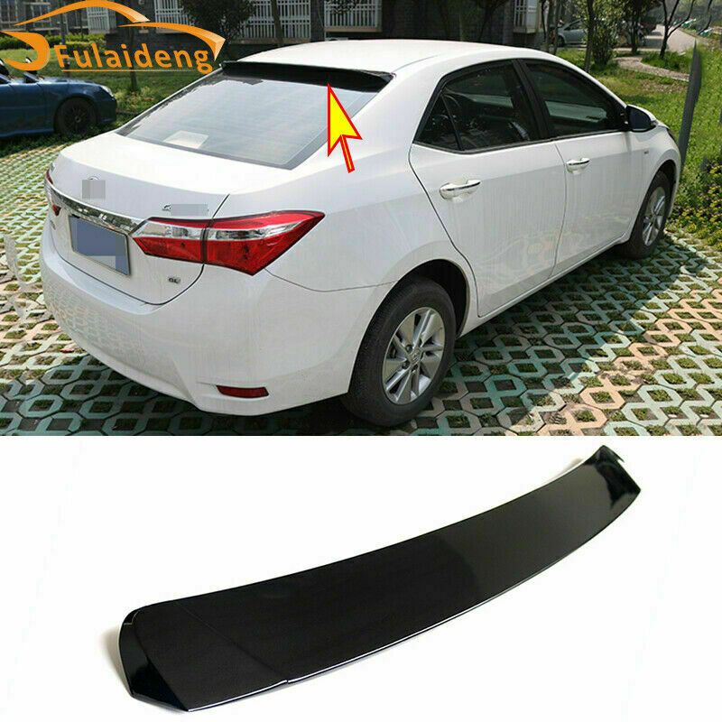 for Toyota for Corolla 2014-2018 ABS Gloss Black Rear Window Roof Spoiler Visor Wing
