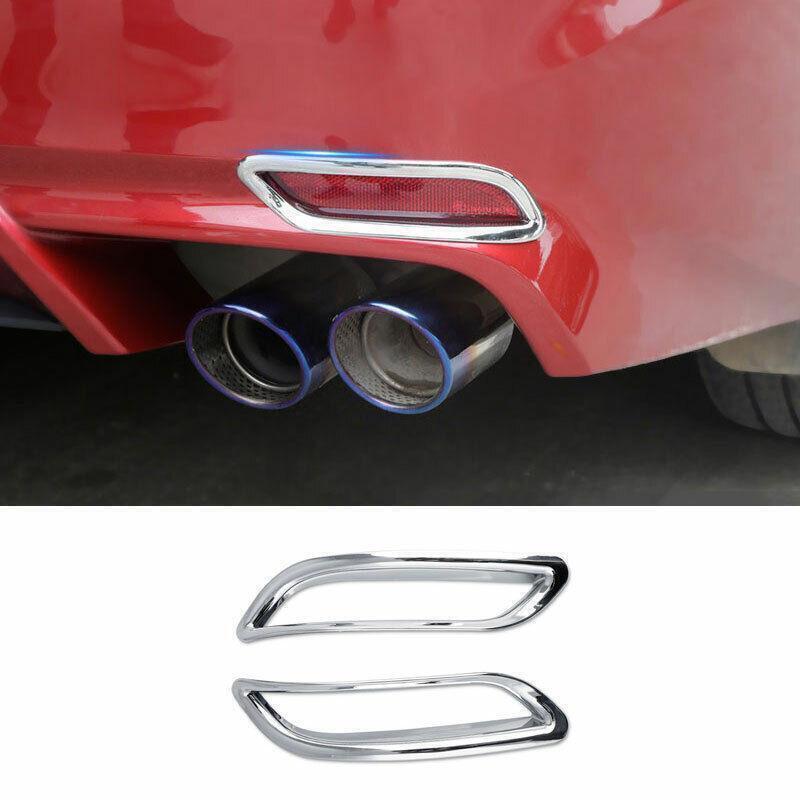 for Toyota for Camry SE/XSE 18-23 Silver Rear Fog Light Lamp Molding Cover Trim 2PC