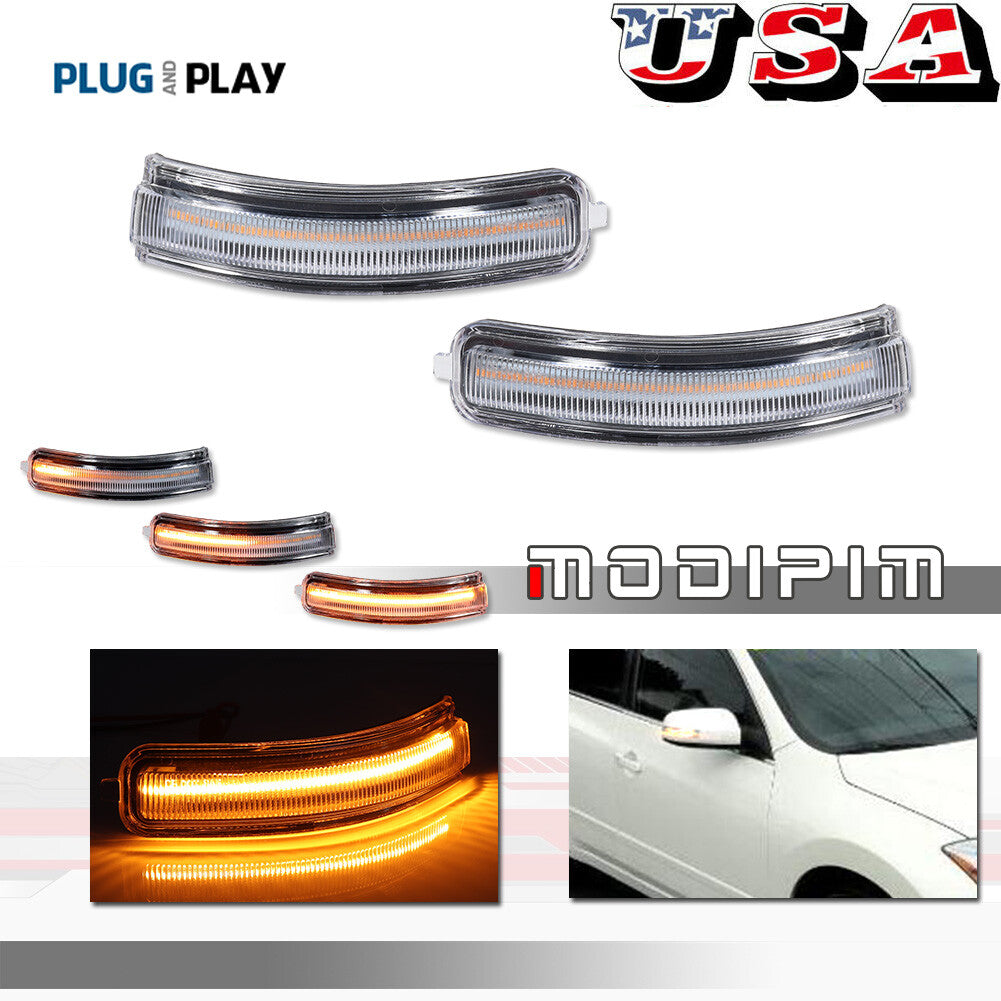 Transparent LED sequential flashing indicator lights for Nissan Altima (07-13)
