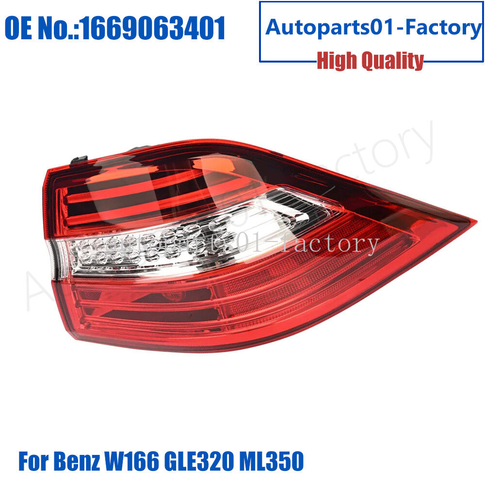 1Right Passenger Outer Side Tail Light for Mercedes Benz W166 GLE320 ML350