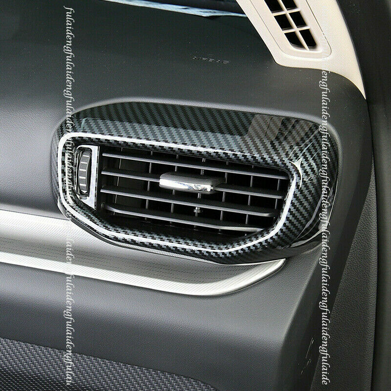 2PCS for Ford Explorer 2020-2022 Carbon fiber Dashboard Side Air Vent Cover Trim