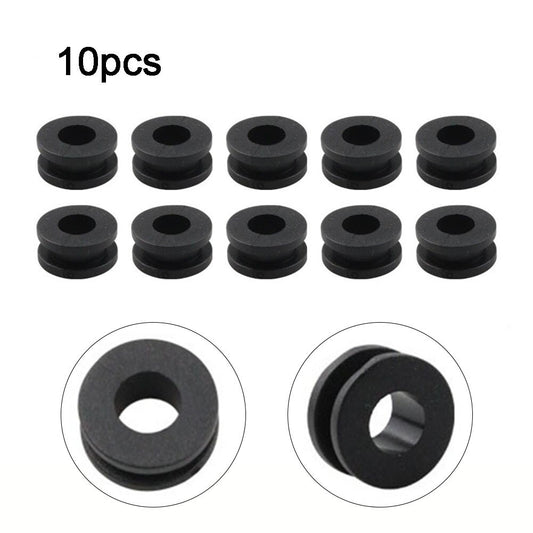 10x M6 Motorcycle Side Cover Rubber Grommets Gasket Fairings Parts Fit For