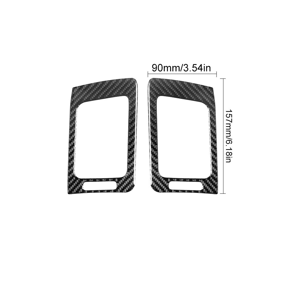 2Pcs Carbon Fiber Side Air Vent Outlet Cover Trim for Infiniti G37 2010-2013