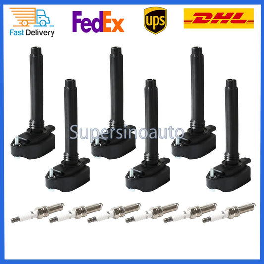 6pcs Ignition Coils + 6pcs Iridium Spark Plugs For 17-18 for Chrysler for Pacifica 3.6L