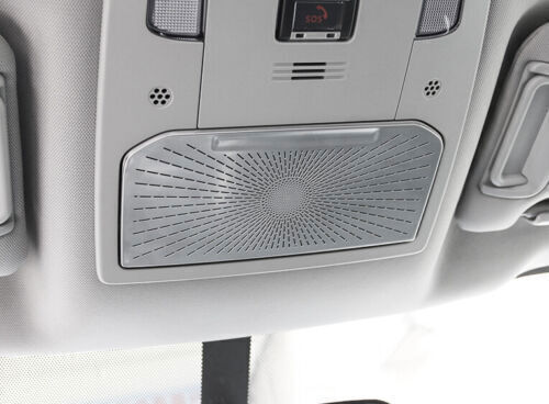 Silver Steel for Toyota Highlander 20-24 Roof Reading Light Speaker Cover Trim