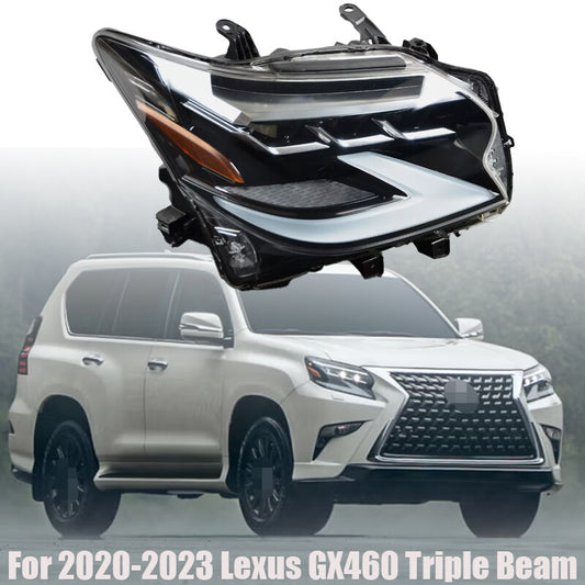 Passenger Side For 2020-2023 for Lexus GX460 Triple Beam Right RH LED Headlight