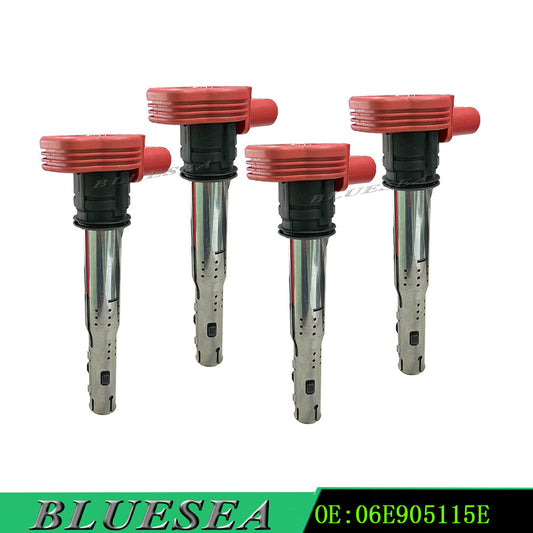 06E905115E Set of 4 Ignition Coil Pack for Audi R8 for A4 for A5 for VW for Golf GTI 2.0T FSI