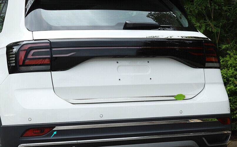 Rear Door Trunk Lid Silver Steel Tailgate Strip for Volkswagen T-Cross 20-22