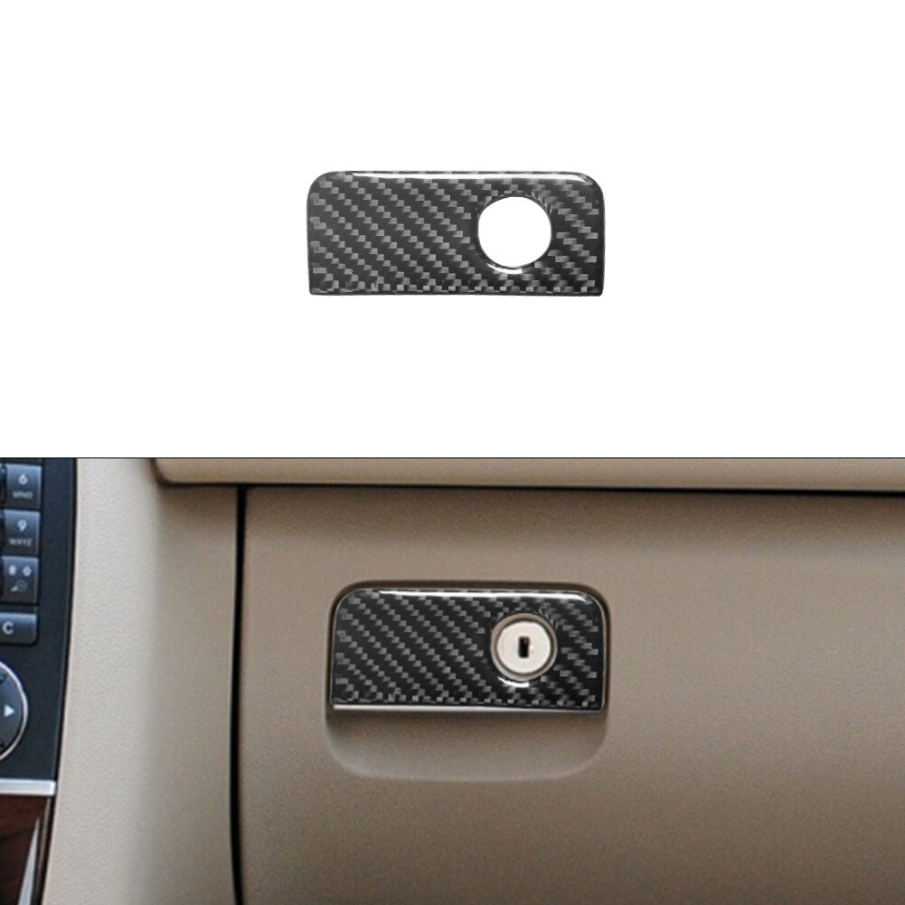 for Mercedes R-Class 2009-2012 Glove Box Switch Trim Cover Decor Carbon Fiber