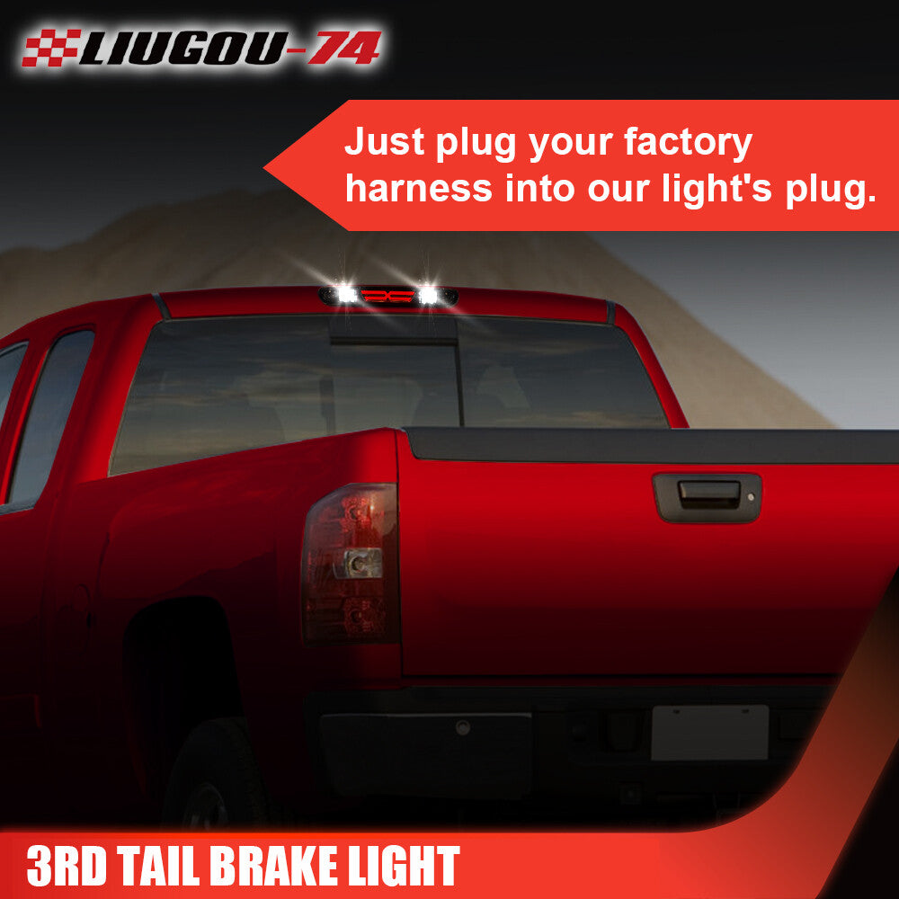 Suitable for 07-14 for Chevrolet Silverado for Sierra 1500 2500 3500 LED 3RD third brake light
