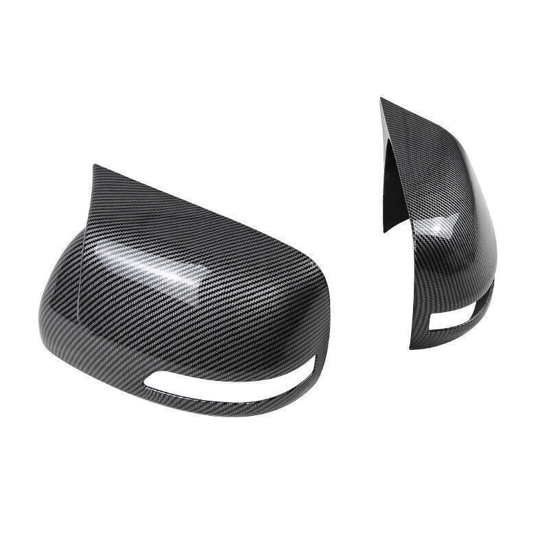 for Toyota for Land Cruiser 13-2021 Carbon Fiber OX Horn Rear View Mirror Cover Trim