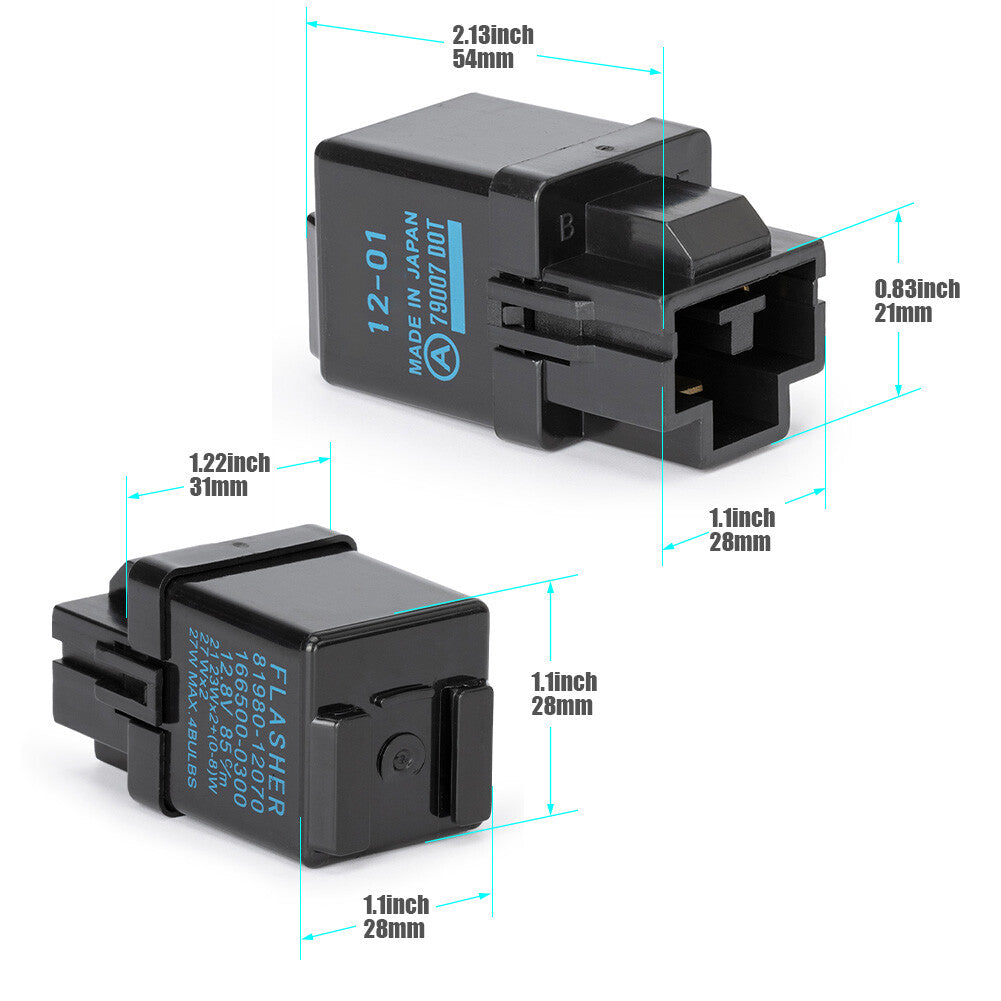 3-Pin Flasher Turn Signal Hazard Relay for Toyota RAV4 for Sienna for Lexus 166500-0300