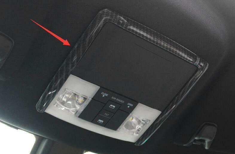 for Ford Explorer 2011-2019 ABS Carbon Fiber Front Reading Light Cover Trim 1PCS