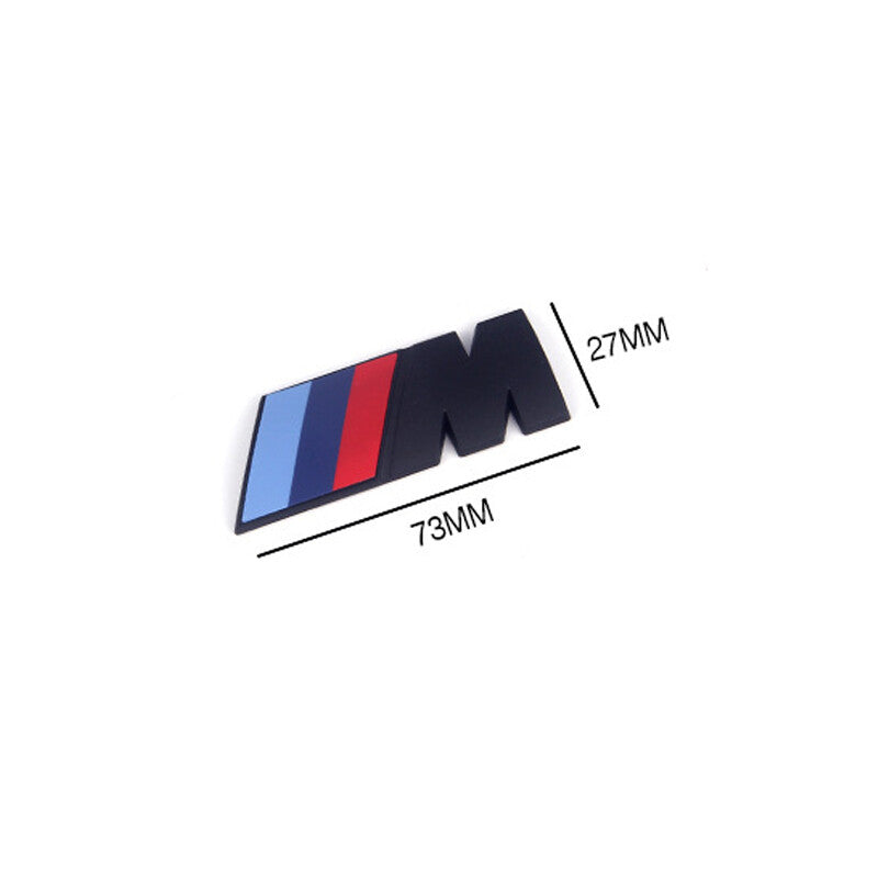 Suitable for BMW M Series X1M Trunk, Medium-sized Engraved Decal Badge Set, Black
