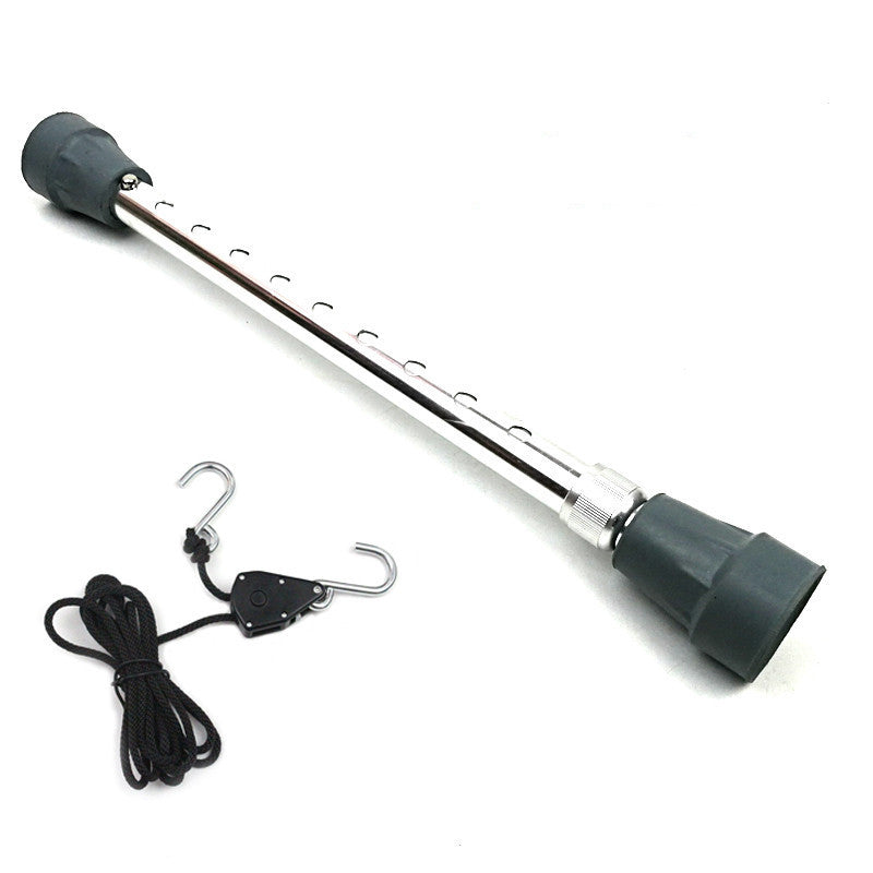 Car Engine Hood Cover Prop Tool Nylon Rope Ratchet Dent Repair Telescopic Pillar