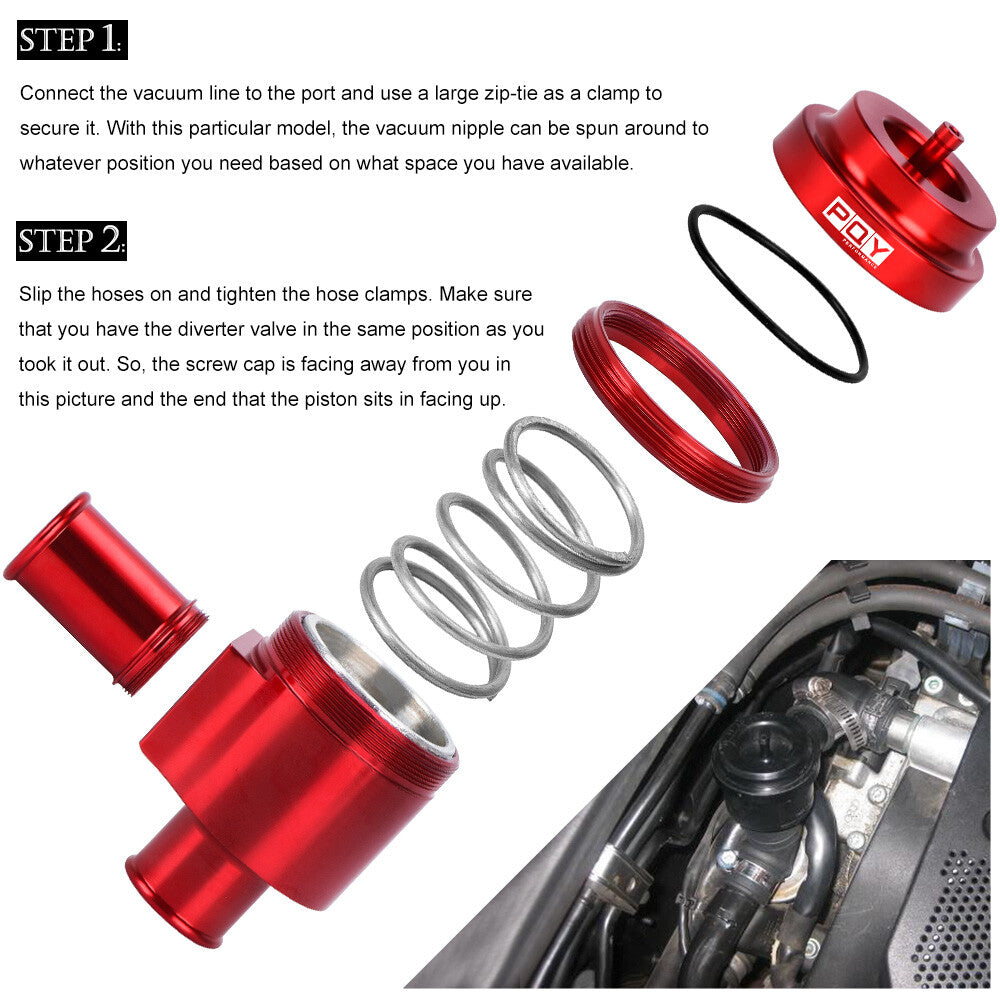 For MK4 B6 B5 for VW for Audi 1.8T 2.7T Blow Off Diverter Valve Turbo BOV Boost Splitter