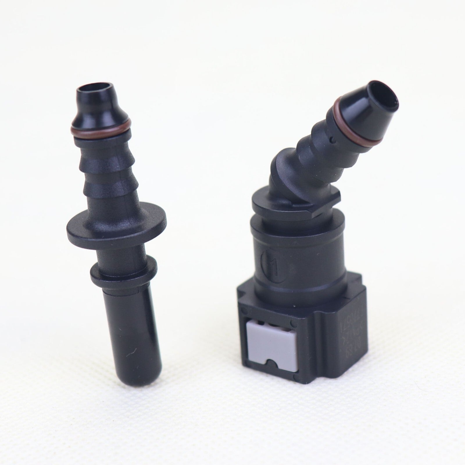 set of fuel line quick-connect release disconnect hose 7.89 mm SAE 1/4 inch 45 degree