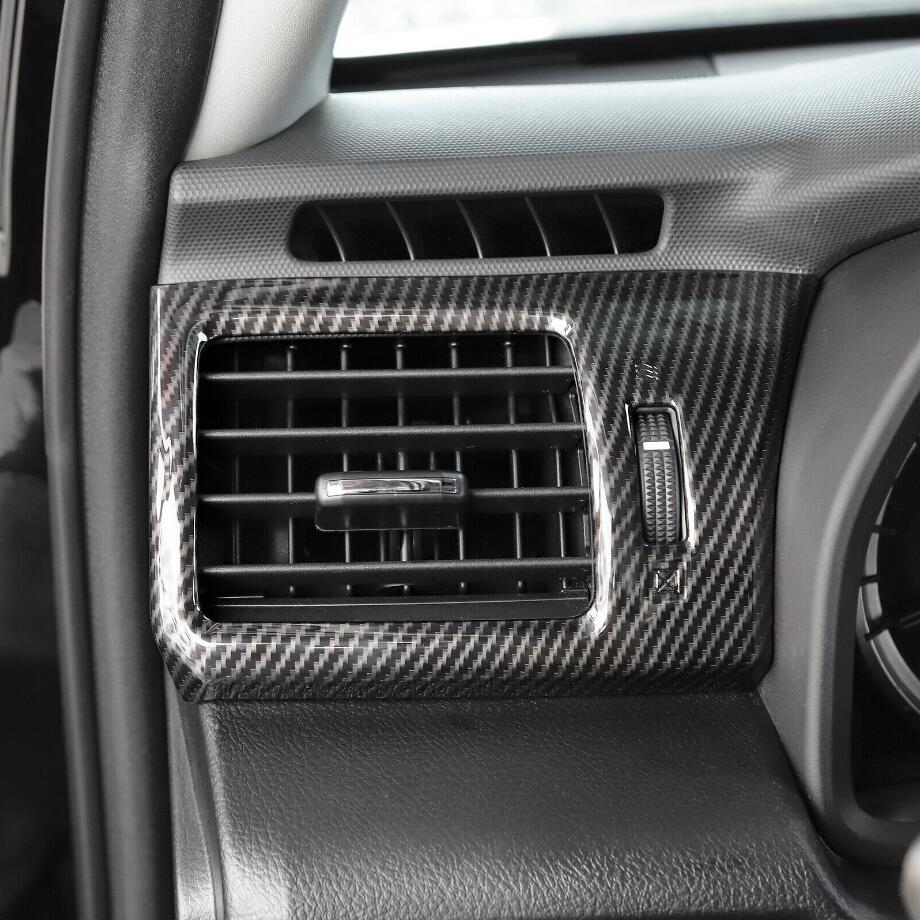 Accessories Carbon Car Side Air vent Outlet Cover Trim for Toyota 4Runner 10-23