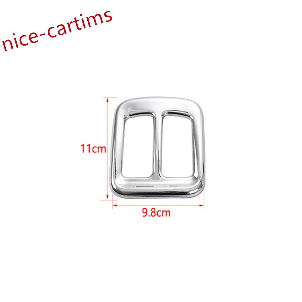 Chrome ABS Rear Air Conditioner Vent Outlet Panel Cover for Jeep Compass 2017-20