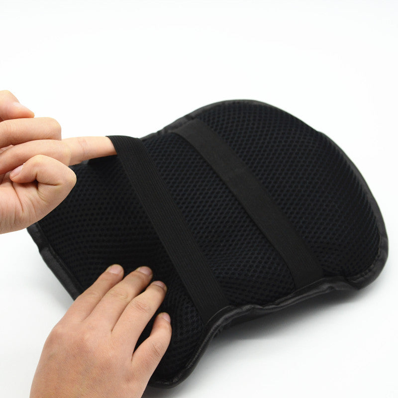 1Pcs Car Center Armrest Console Soft Pillow Pad Cover Support Box Cushion Mat BK