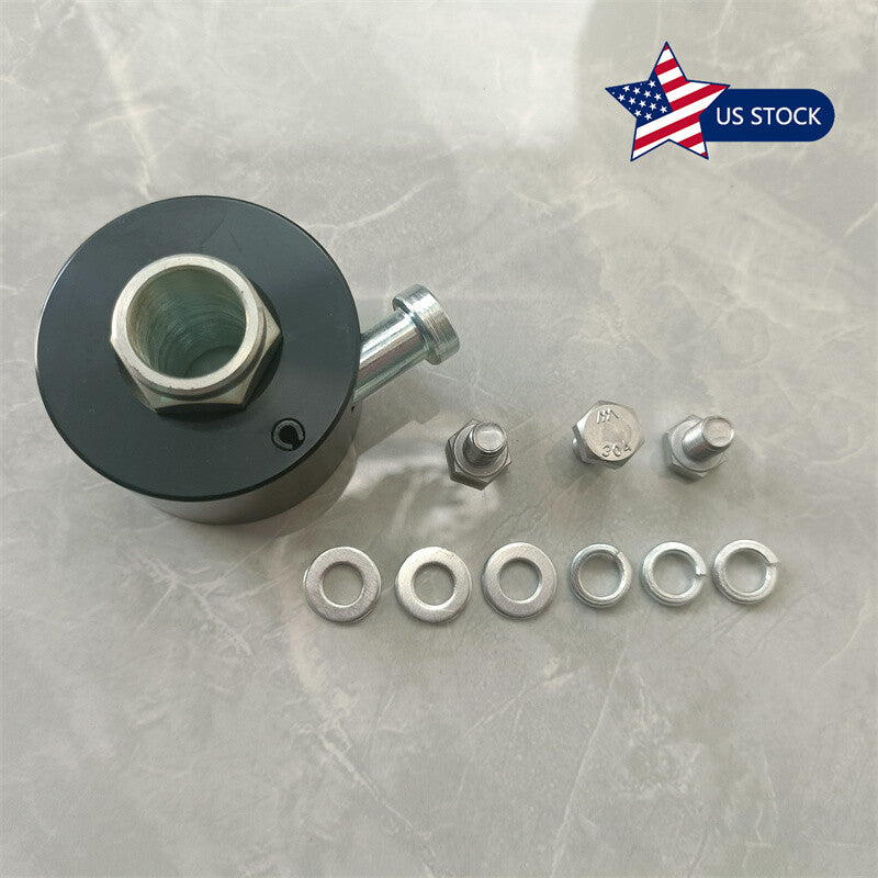 Steering Wheel Quick Release Disconnect Hub 3/4 Shaft Size Aluminum Black