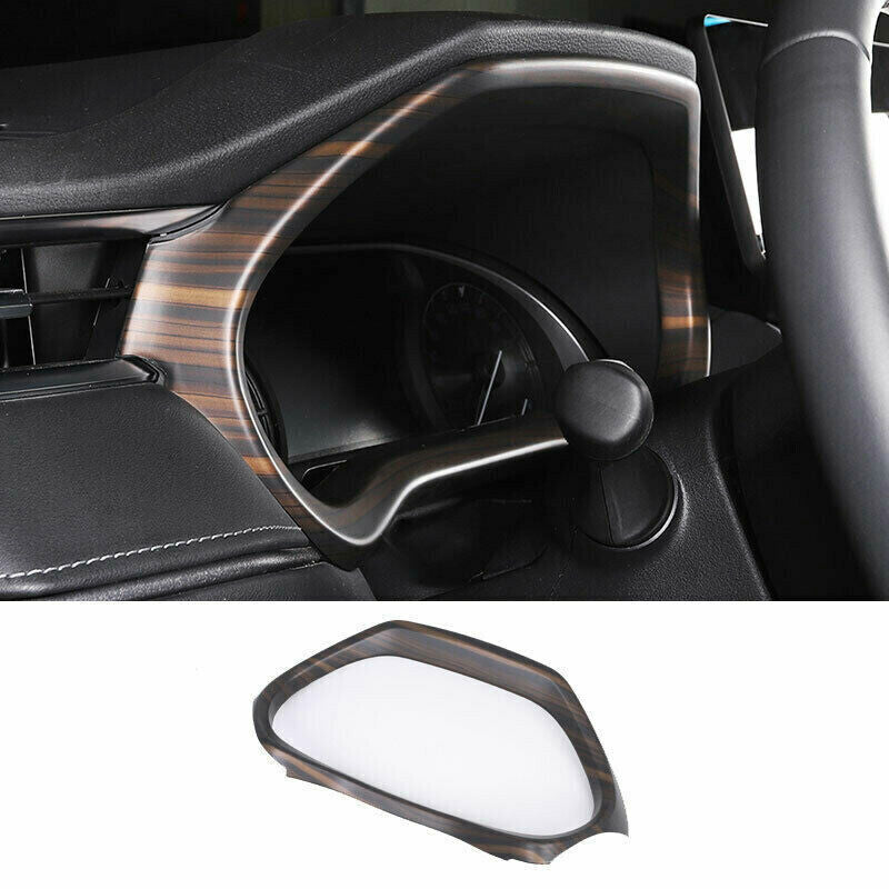 for Toyota Venza 2021-2023 ABS Wood Grain Front Dashboard Frame Decor Cover Trim
