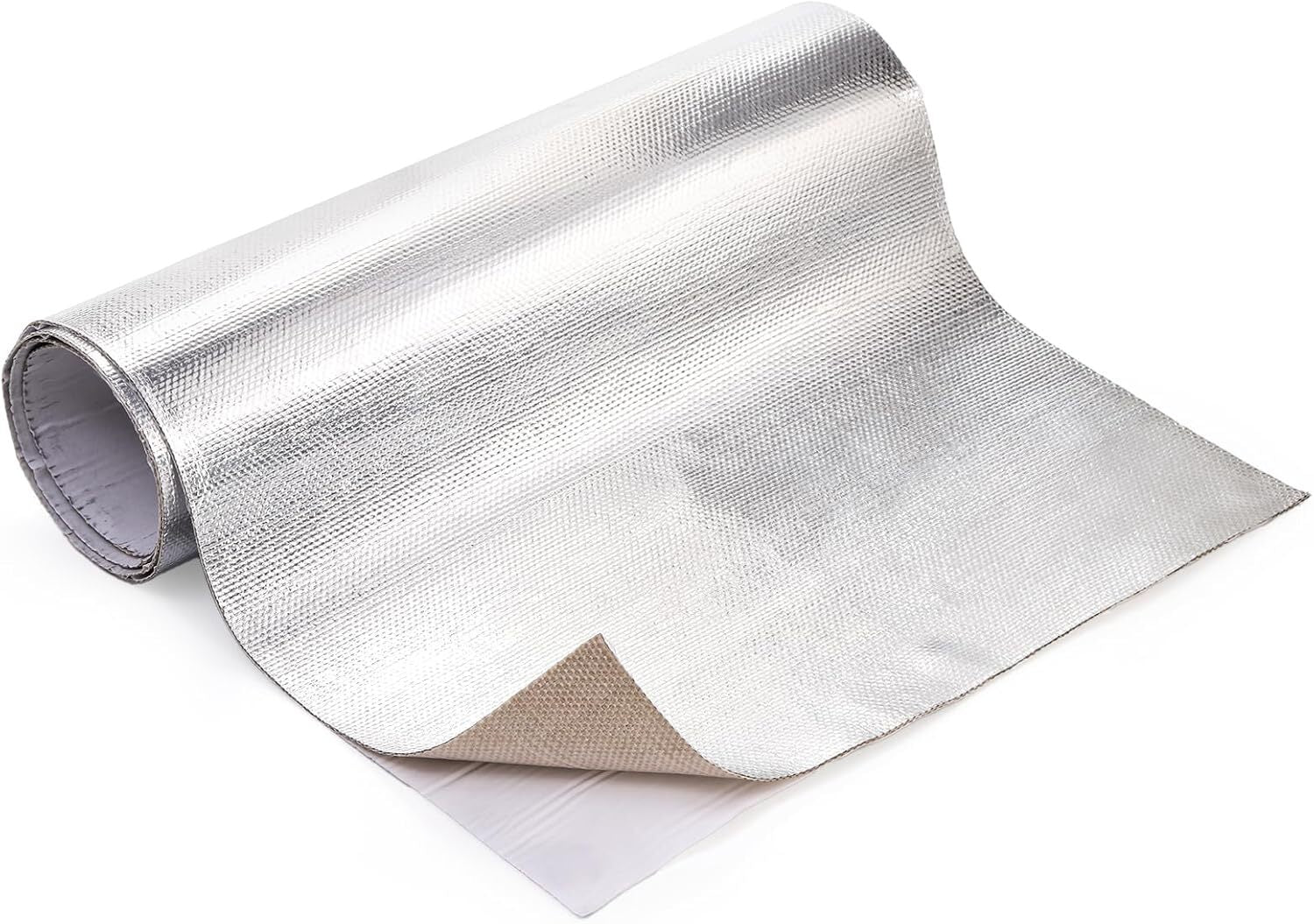 Aluminized thermal insulation pad, 20 inches x 40 inches, fiberglass thermal insulation and reflective.