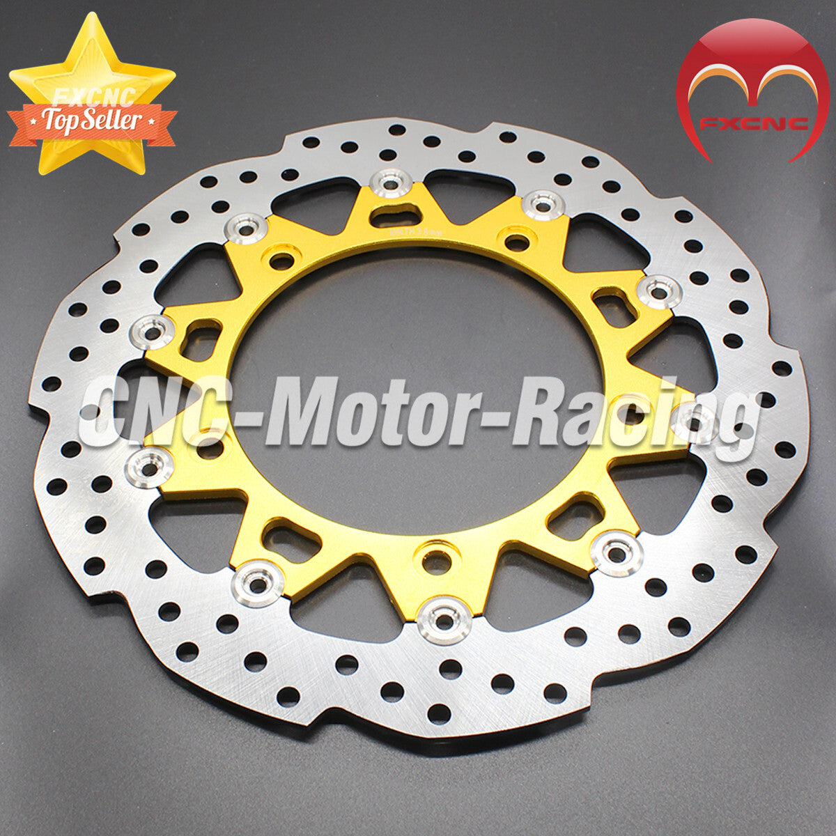 Motorcycle kit with floating front and rear brake disc rotors for Honda CB190R 300mm 144mm