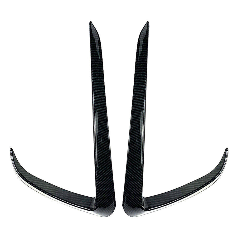 Front Fog Light Lamp Eyebrow Cover Trim for Tesla for Model Y 2020-2023 Carbon Fiber