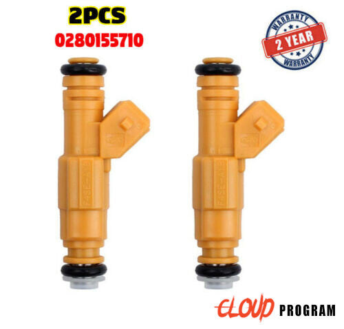 2 Pcs Fuel Injector Fit For 87-95 for Jeep Cherokee 4.0L for Ford Explorer 0280155710