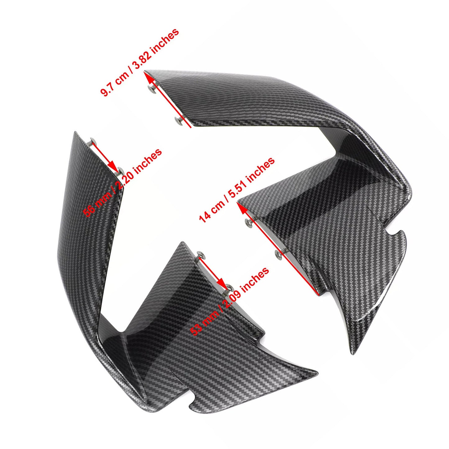 Carbon Fiber Front Spoiler Fxed Wind Winglets M1000RR Suitable for BMW S1000RR