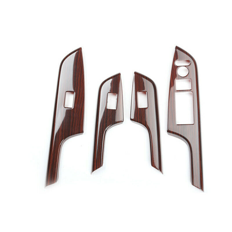 Glass Window Lifting Lock Panel Trim for Honda CR-V 2012-2016 Peach Wood Grain