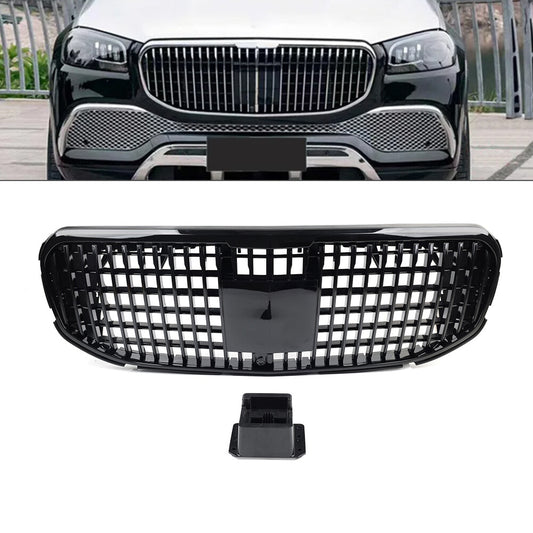 Front Bumper Hood Grille for Benz GLS Class X167 2020-2024