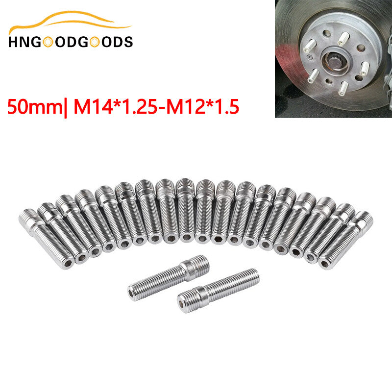 20¡ÁM141.25 to 12x1.5 extended wheel stud to high lug bolt screw adapter