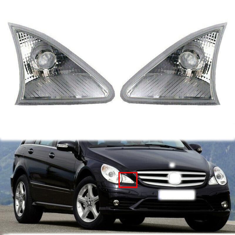 Pair for Mercedes-Benz W251 R-Class 2006-2010 Front Side Corner Turn Signal lamp