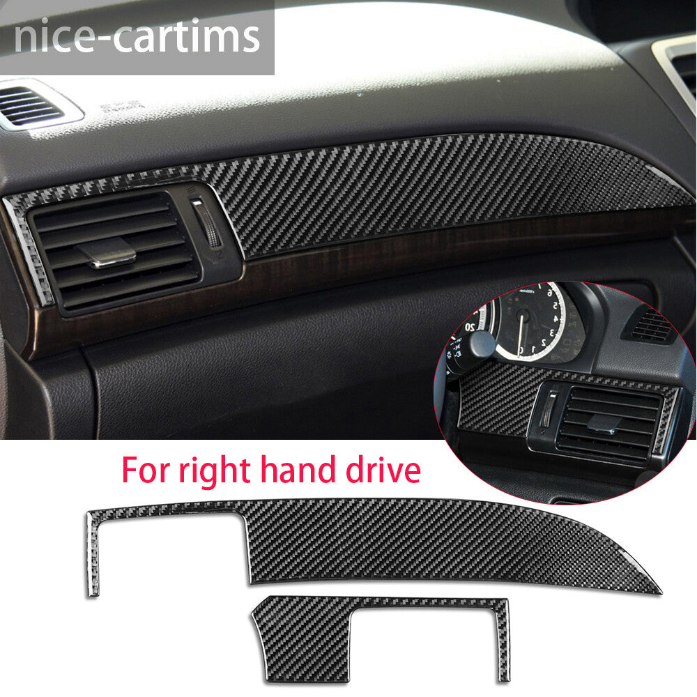 for Honda Accord 2014-17 RHD Center Console Dashboard Panel Cover Carbon Fiber¡Á2