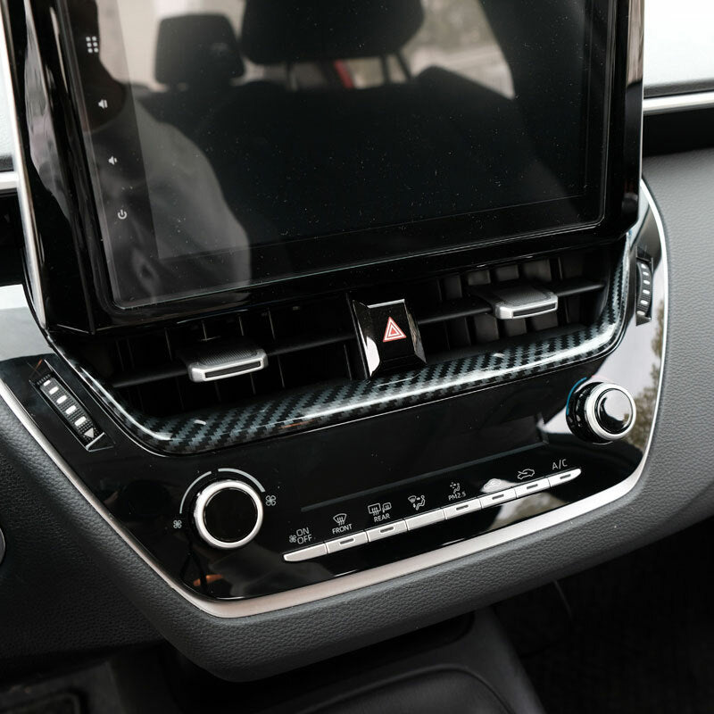 For 2019-2021 for Toyota for Corolla Central Console Air Outlet Vent Trim Carbon Fiber
