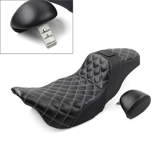 Two Up for Seat And Driver Backrest for Harley Electra Street Glide FLHX FLHXS