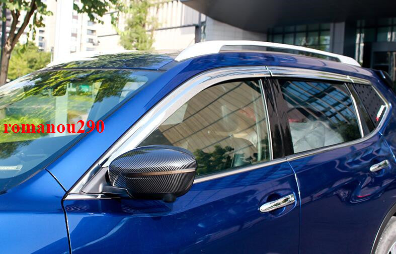 for Nissan Rogue Sport 17-22 Chrome Window Visors Sun Rain Guard Vent Deflectors